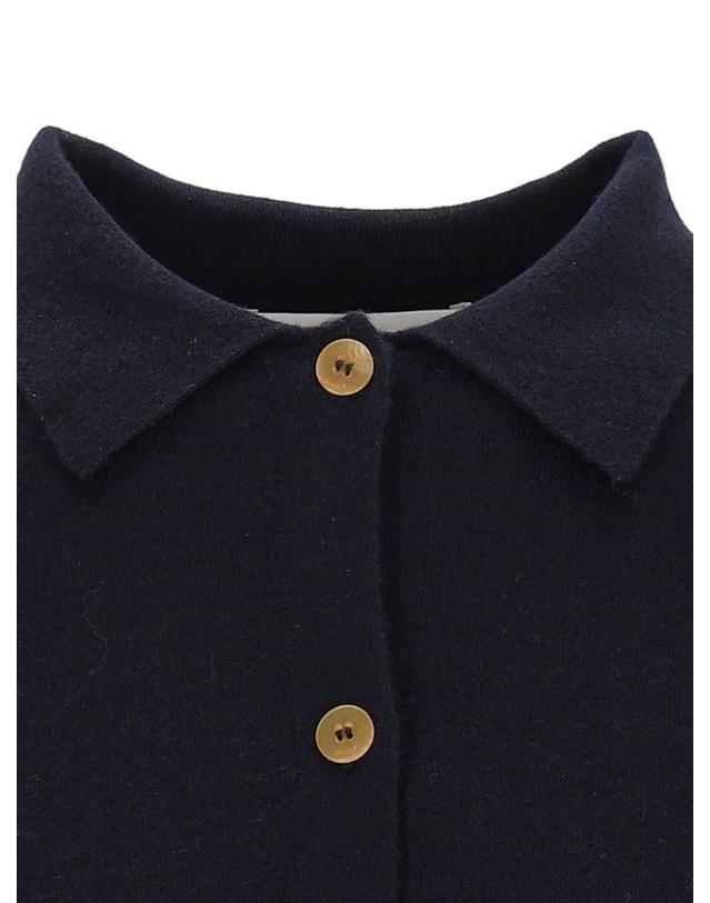 아치포 아치4 [해외직구][A94]ARCH4 KNCD25242NAVY 여성 니트 스웨터 ARCH4 ARCH4 Wrexham Cardigan With Collar 착용컷