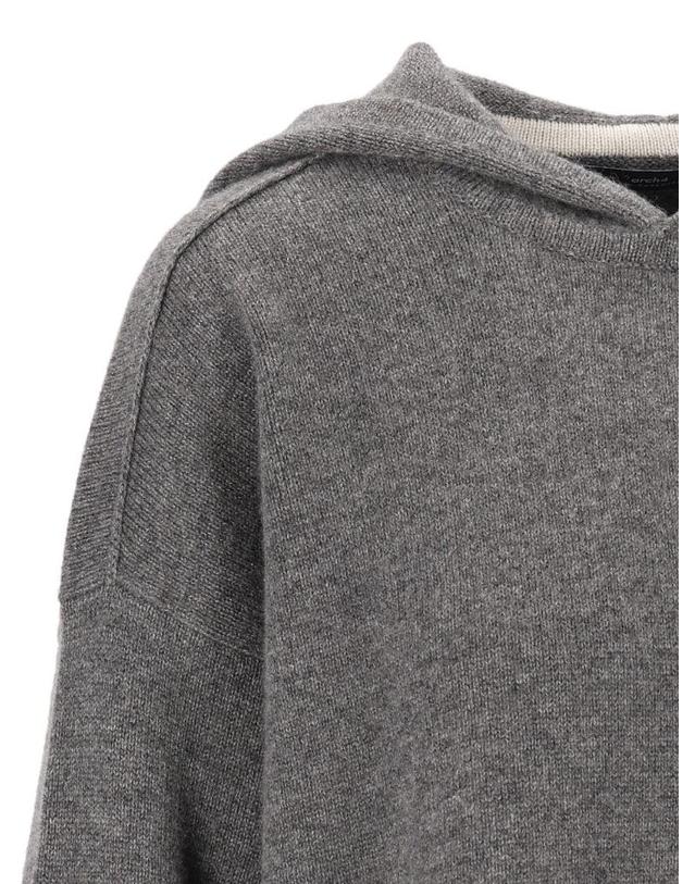 아치포 아치4 [해외직구][A94]ARCH4 KNJP21197GRANITE MARL 여성 니트 스웨터 ARCH4 ARCH4 Sarah Hooded Sweater 착용컷