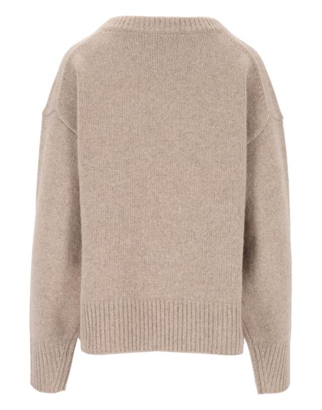 아치포 아치4 [해외직구][A94]ARCH4 KNJP2510BEIGE MELANGE 여성 니트 스웨터 ARCH4 ARCH4 Estelle V Neck Sweater 착용컷
