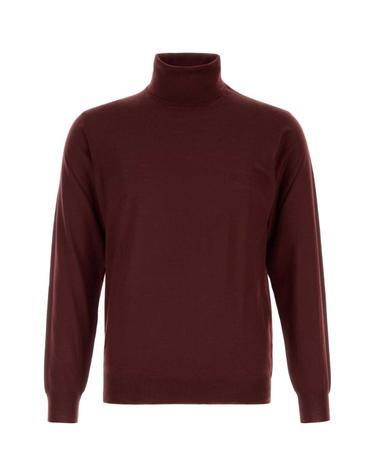 [해외직구][X45]FEDELI MU007013 34 남성 스웨터 니트 가디건 Burgundy wool sweater