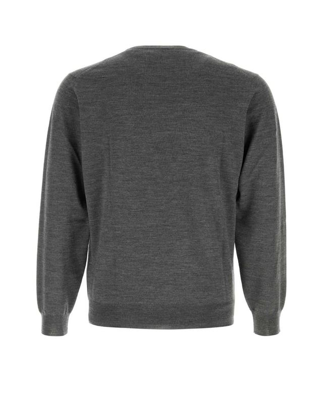 페델리 [해외직구][X45]FEDELI MU007012 21 남성 스웨터 니트 가디건 Dark grey wool sweater 착용컷
