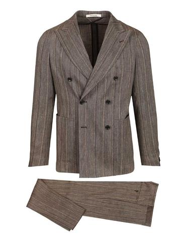 [해외직구][A94]딸리아토레 2SMC20K01H50031M1231 남성 점프수트 오버롤 TAGLIATORE TAGLIATORE Monecarlo Double Breasted Suit In Linen Blend