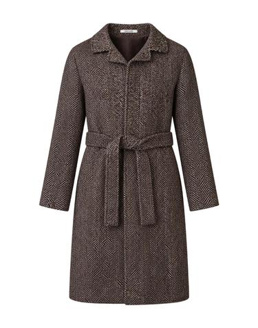 [해외직구][W63]딸리아토레 SALOMON340364 EM903 남성 코트 트렌치코트 아우터 Cappotto Tagliatore in Tweed Spigato Marrone