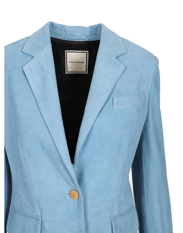 딸리아또레 [해외직구][A94]딸리아토레 SOPHIECHE25 01CIELO 여성 가죽자켓 바이커자켓 TAGLIATORE TAGLIATORE Sophie Blazer 착용컷