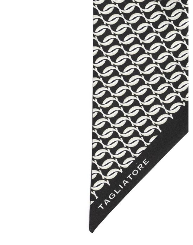 딸리아또레 [해외직구][A94]딸리아토레 FOULARD8NTI25 02BLACK 남성 스카프 목도리 TAGLIATORE TAGLIATORE Silk Scarf 착용컷