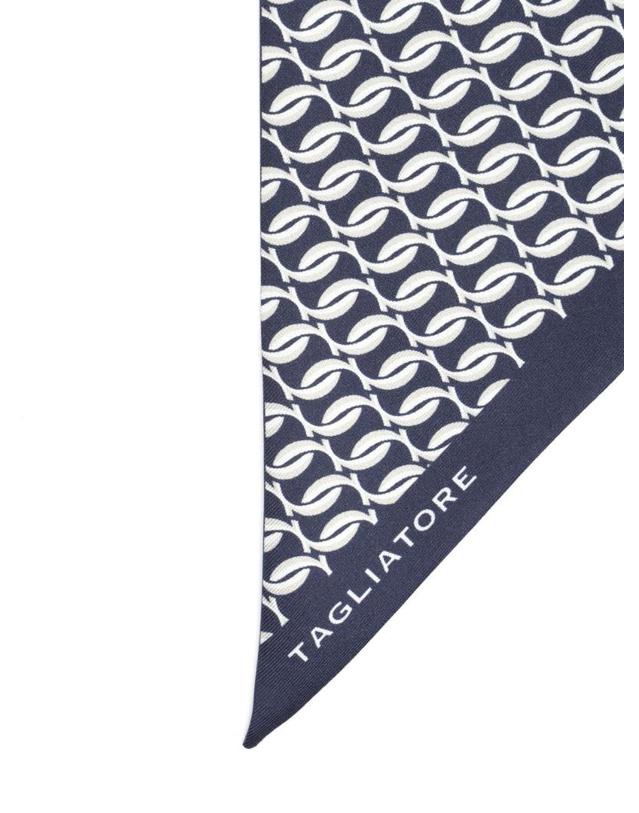 딸리아또레 [해외직구][A94]딸리아토레 FOULARD8NTI25 02NAVY 남성 스카프 목도리 TAGLIATORE TAGLIATORE Silk Scarf 착용컷