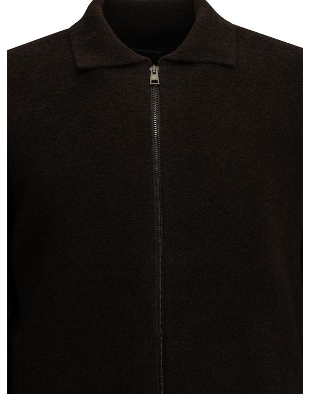 딸리아또레 [해외직구][V90]딸리아토레 KEID AIPWI2614 MORO 남성 니트 스웨터 가디건 Wool Sweater with a Zipper 착용컷