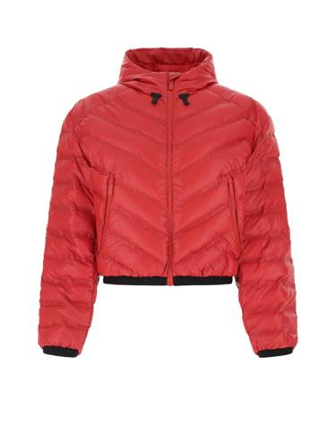 [해외직구][X45]프라다 291699KS1921T2Y F0D17 여성 자켓 베스트 블레이저 봄버 데님 Red polyurethane blend padded jacket