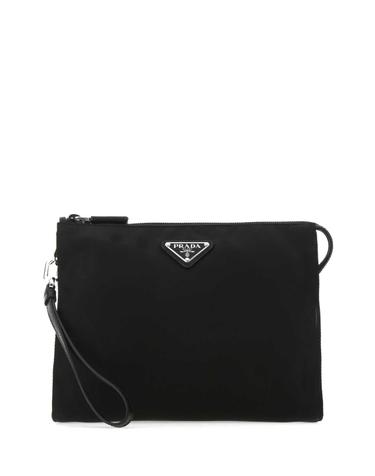 [해외직구][X45]프라다 2NE7892DMH F0002 남성 클러치백 파우치백 Black Re nylon clutch