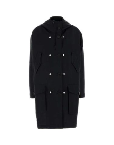 [해외직구][X45]프라다 P620TSOOO19CY F0008 여성 코트 하프 롱 트렌치 오버코트 코트자켓 Navy blue mohair blend overcoat