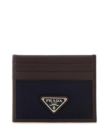[해외직구][X45]프라다 2MC0252DW3 F0008 남성 반지갑 장지갑 카드지갑 머니클립 Dark brown leather card holder