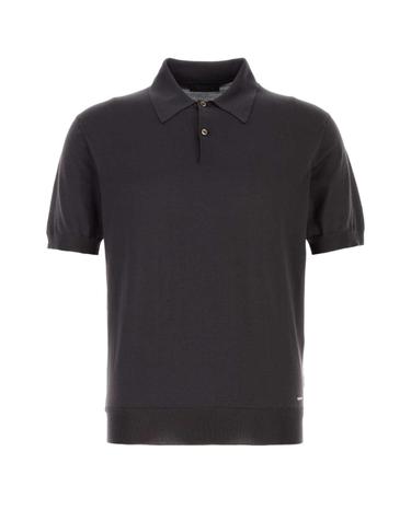 [해외직구][X45]프라다 UMF186SOOO18KL F0003 남성 폴로 피케셔츠 Dark brown silk polo shirt