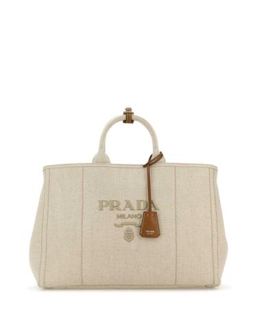 [해외직구][X45]프라다 2VG1312CX9 F0018 남성 토트백 쇼퍼백 크로스백 Sand canvas extra large Prada JardiniAre shopping bag
