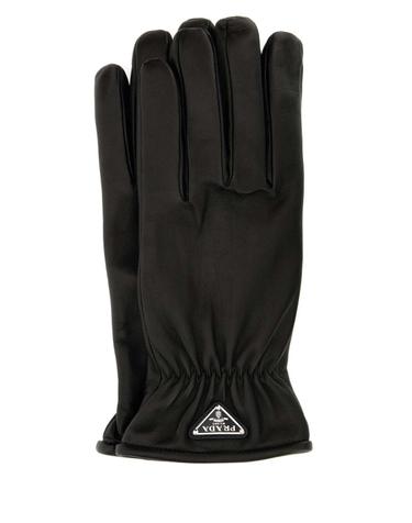 [해외직구][X45]프라다 2GG125038 F0002 남성 장갑 글로브 니트 가죽 Black nappa leather gloves
