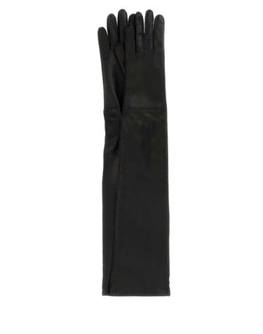 [해외직구][X45]프라다 1GG034038 F0002 여성 장갑 글로브 니트 가죽 Black nappa gloves