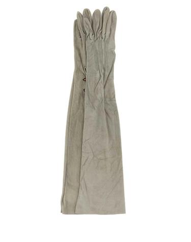 [해외직구][X45]프라다 1GG21015B9 F0424 여성 장갑 글로브 니트 가죽 Ligh grey suede long gloves