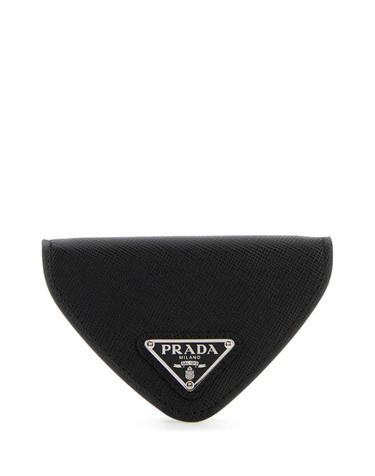 [해외직구][X45]프라다 2MM004QHH F0002 남성 반지갑 장지갑 카드지갑 머니클립 Black leather coin purse
