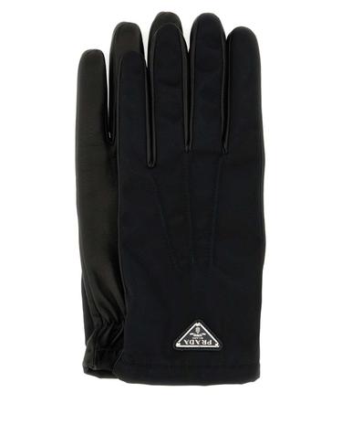 [해외직구][X45]프라다 2GG7952DWB F0002 남성 장갑 글로브 니트 가죽 Black nylon and nappa leather gloves