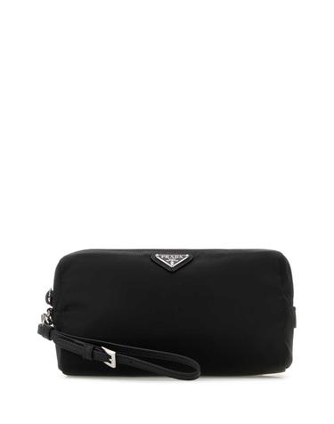 [해외직구][X45]프라다 1NS693R067 F0002 여성 클러치 파우치 뷰티케이스 Black canvas beauty case