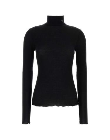 [해외직구][X45]프라다 39700SOOO6080 F0002 여성 스웨터 니트 가디건 Black wool blend sweater
