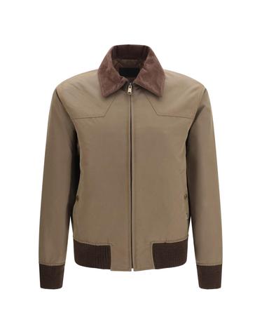 [해외직구][K68]프라다 GEB335SOOO6287 F0ADE 남성 자켓 베스트 봄버 파카 블레이저 Jacket with corduroy collar