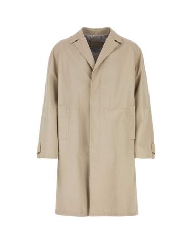 [해외직구][X45]프라다 UPS605S2321YKL F0K74 남성 코트 하프 롱 트렌치 오버 Sand nappa leather coat