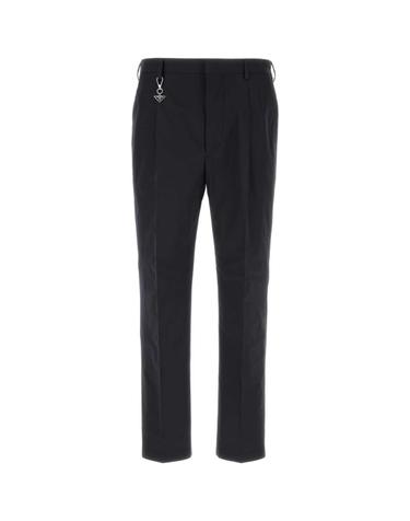 [해외직구][X45]프라다 UP0419SOOO1XV2 F0ABB 남성 바지 면바지 조거 카고 와이드 Navy blue poplin pant