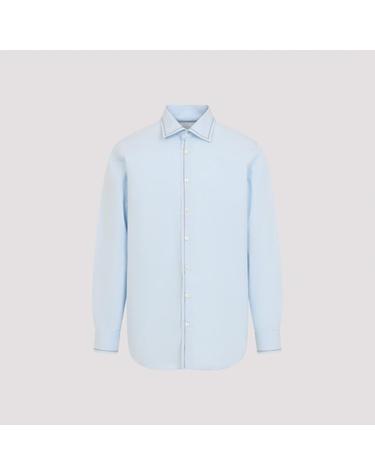 [해외직구][D14]프라다 UCN712SOOO19S1 F0012 CIELO 남성 셔츠 남방 Prada Shirt