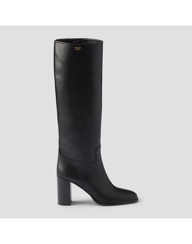 [해외직구][D14]프라다 1W627OF0857V6 F0002 NERO 여성 부츠 앵클부츠 롱부츠 Prada Leather Boots