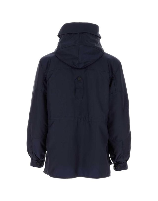 프라다 [해외직구][X45]프라다 SGD043SOOO18PW F0008 남성 블레이저 봄버 캐주얼자켓 Navy blue wool blend jacket 착용컷