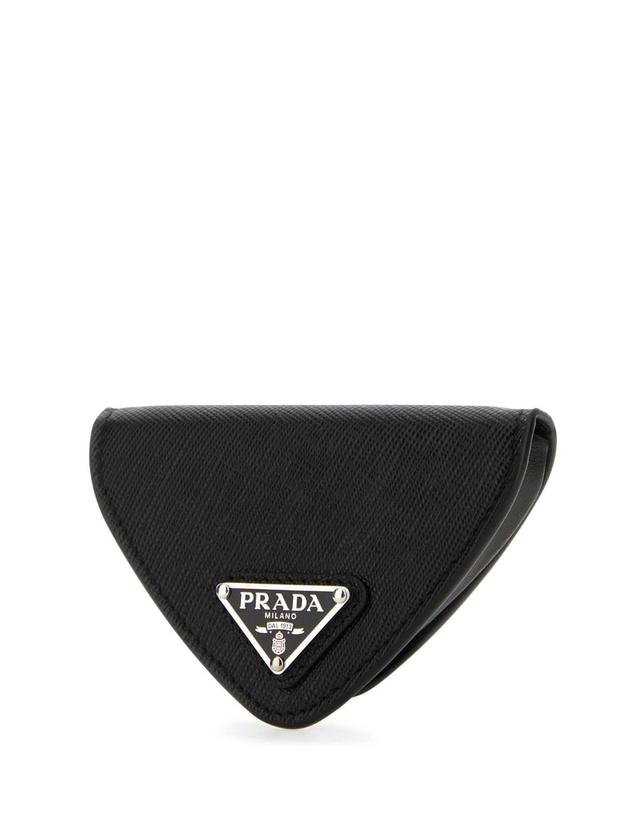 프라다 [해외직구][X45]프라다 2MM004QHH F0002 남성 반지갑 장지갑 카드지갑 머니클립 Black leather coin purse 착용컷