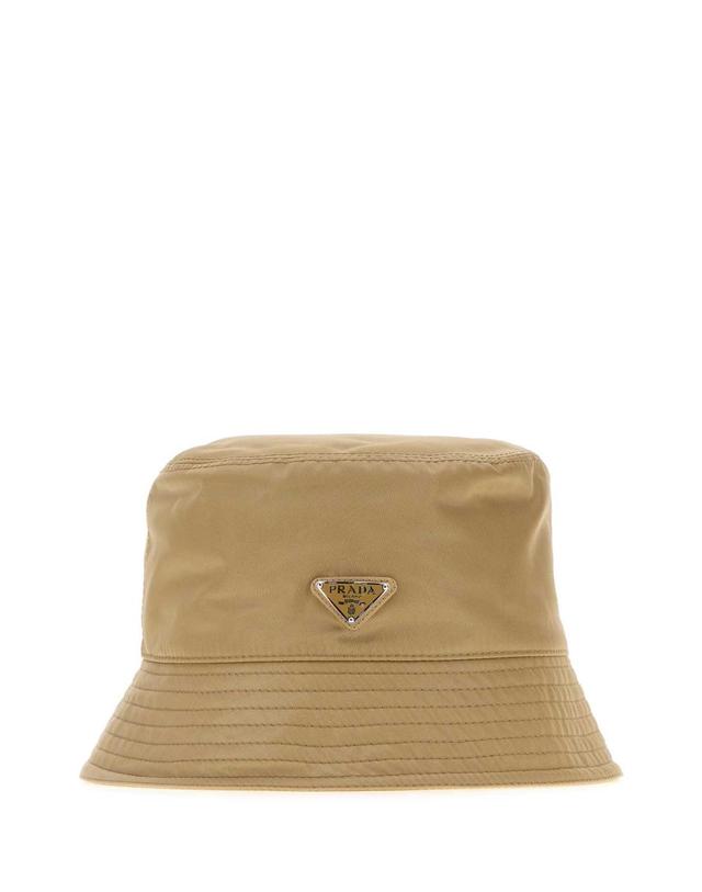 프라다 [해외직구][X45]프라다 2HC1372DMI F0040 남성 모자 버킷햇 비니 캡 Beige nylon bucket hat 착용컷