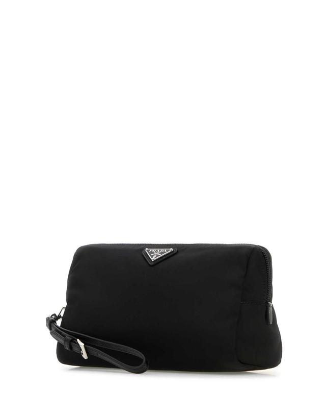 프라다 [해외직구][X45]프라다 1NS693R067 F0002 여성 클러치 파우치 뷰티케이스 Black canvas beauty case 착용컷