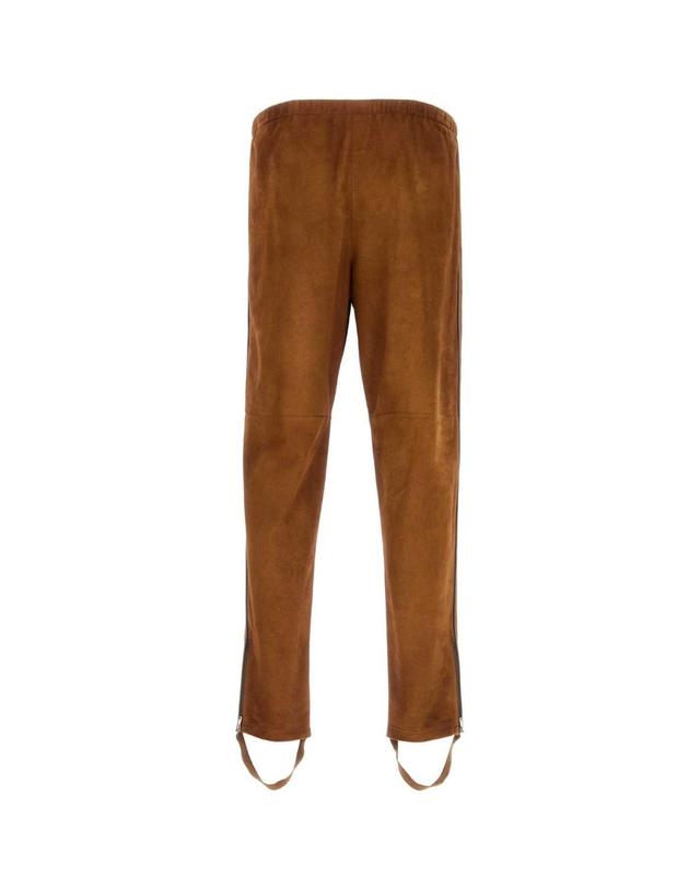 프라다 [해외직구][X45]프라다 UPP284SOOO16NL F0046 남성 바지 면바지 조거 카고 와이드 Caramel suede pant 착용컷