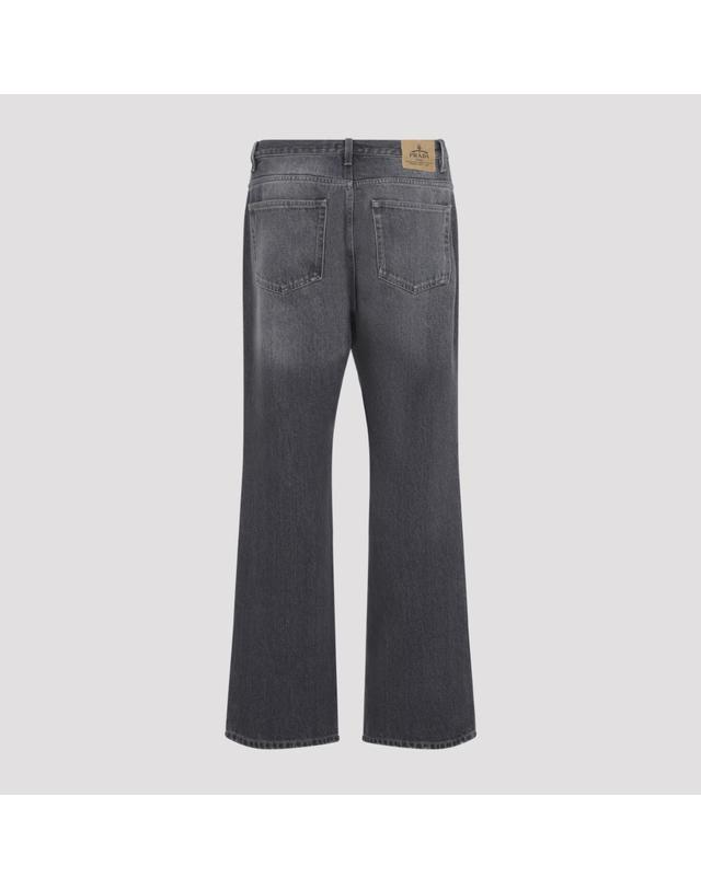 프라다 [해외직구][D14]프라다 GEP457SOOO6288 F0557 BLACK 남성 데님진 청바지 하의 Prada Five Pocket Jeans 착용컷
