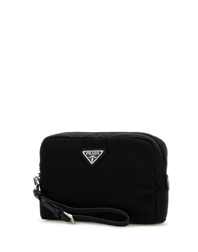 프라다 [해외직구][X45]프라다 1NS021R067 F0002 여성 클러치 파우치 뷰티케이스 Black nylon beauty case 착용컷