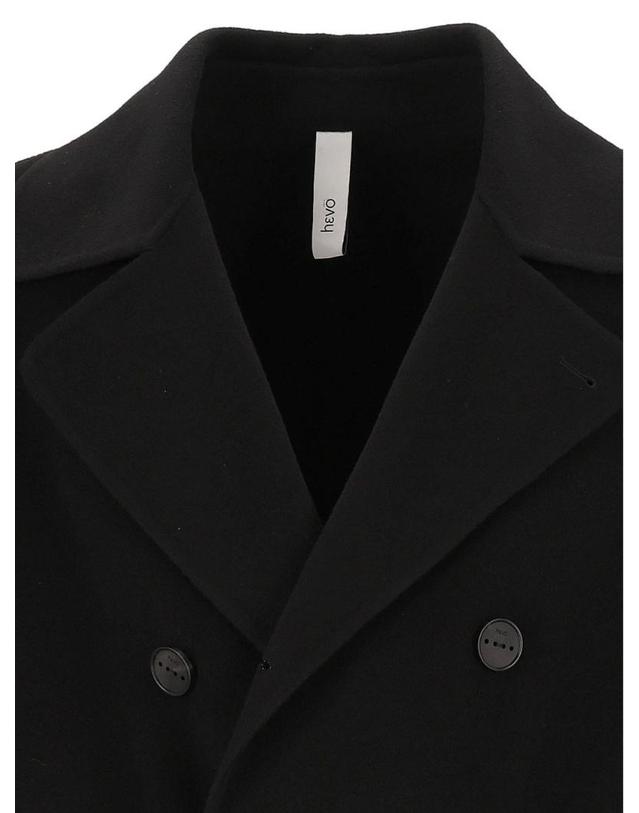 에보 [해외직구][A94]HEVO ERCHIE DM7000303 남성 코트 아우터 HEVO HEVO Double Breasted Long Coat 착용컷