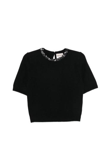 [해외직구][P13]SEMICOUTURE S6WC07Y69 0 여성 니트 라운드니트 베이직니트 스웨터 풀오버 크루넥 SEMICOUTURE KATE WOOL SWEATER