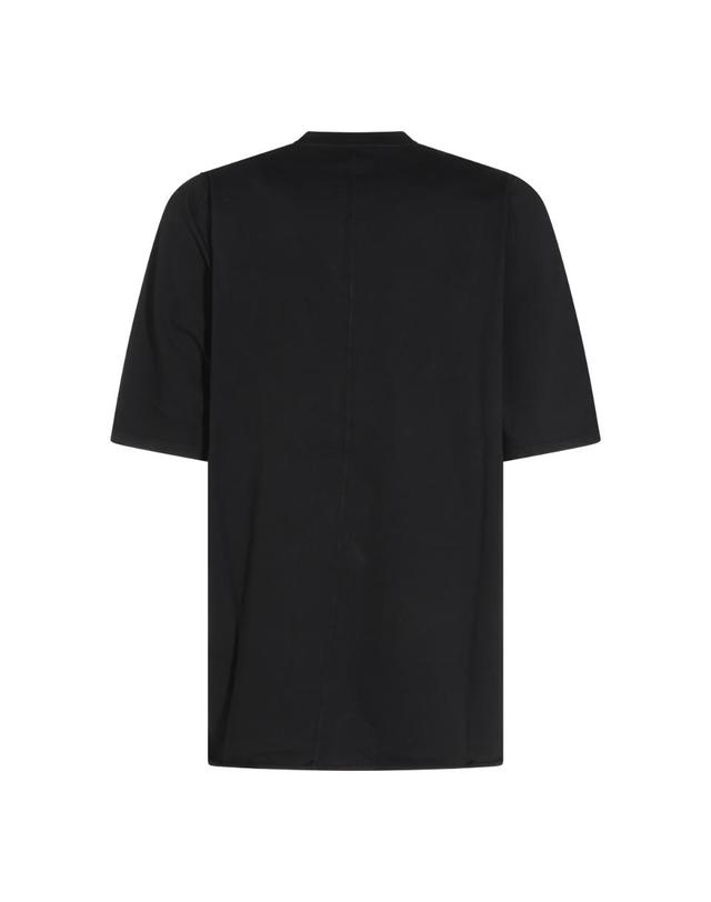 릭오웬스 다크쉐도우 [해외직구][B47]릭오웬스 DU02F6274RIGEP50908 남성 티셔츠 상의 탑 BLACK AND PEARL COTTON JUMBO T SHIRT 착용컷