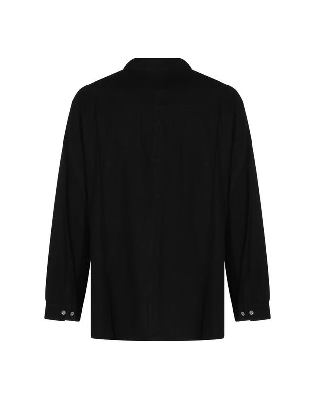 릭오웬스 다크쉐도우 [해외직구][B47]릭오웬스 DU02F6297CFL09 남성 셔츠 남방 BLACK COTTON JUMBO SHIRT 착용컷