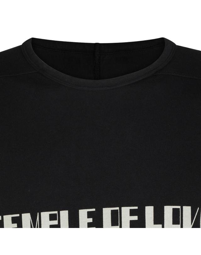 릭오웬스 다크쉐도우 [해외직구][B47]릭오웬스 DU02F6250RNEP5P0908 남성 티셔츠 상의 탑 BLACK AND PEARL COTTON LEVEL T SHIRT 착용컷