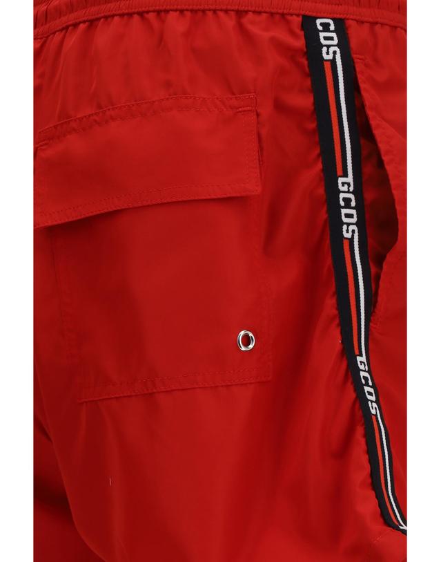 지씨디에스 [해외직구][K68]GCDS C1MEQS244T016 436B 남성 수영복 스윔팬츠 수영바지 Logo detail swim Shorts 착용컷