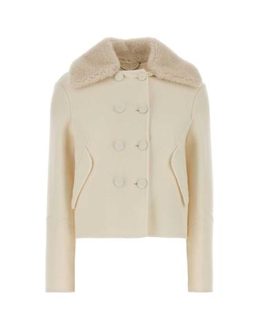 [해외직구][X45]ERMANNO SCERVINO D496I311SHZBG 14800 여성 자켓 베스트 다운베스트 질렛 Ivory wool coat