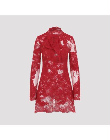[해외직구][D14]ERMANNO SCERVINO D492Q725APZBD 91559 SCARLET 여성 원피스 드레스 Ermanno Scervino Lace Mini Dress