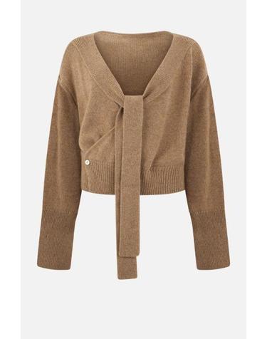 [해외직구][E32]ERMANNO SCERVINO D495M745IWNM4924 의류 니트 스웨터 가디건 ERMANNO SCERVINO cashmere wrap cardigan