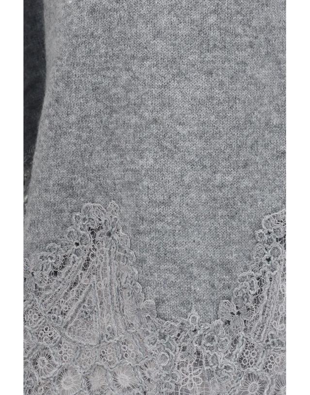 에르마노 설비노 [해외직구][K68]ERMANNO SCERVINO D495M312APTPYU N1704 여성 니트 스웨터 가디건 Boat neck lace Sweater 착용컷