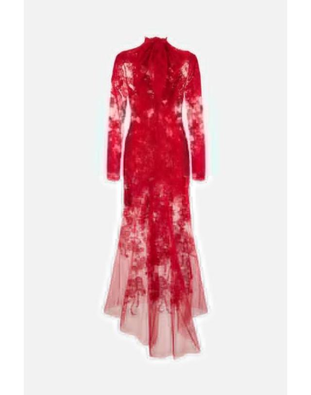 에르마노 설비노 [해외직구][E32]ERMANNO SCERVINO D492Q720APZBD91559 여성 롱드레스 원피스 ERMANNO SCERVINO lace long dress 착용컷