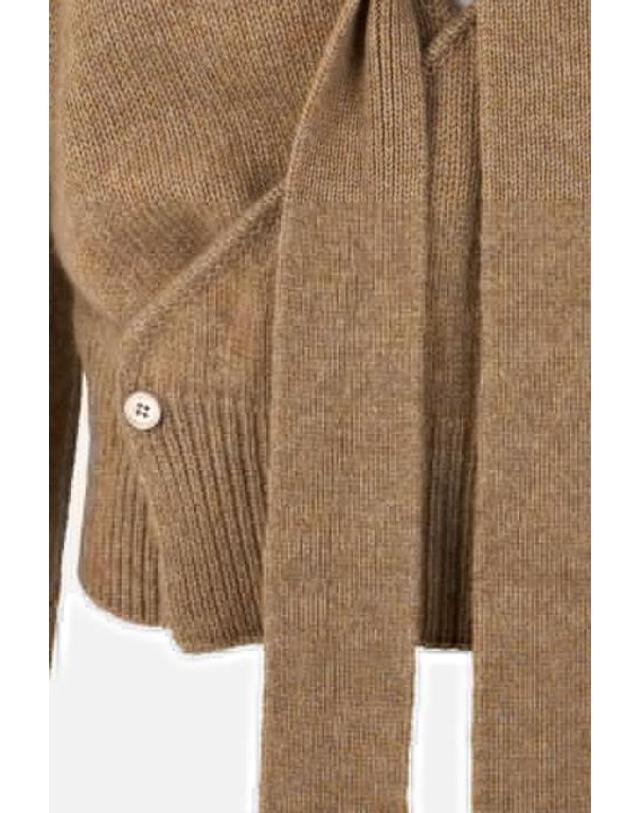 에르마노 설비노 [해외직구][E32]ERMANNO SCERVINO D495M745IWNM4924 의류 니트 스웨터 가디건 ERMANNO SCERVINO cashmere wrap cardigan 착용컷