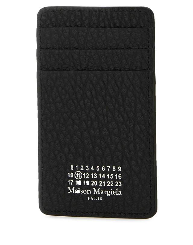 메종 마르지엘라 [해외직구][X45]메종마르지엘라 SA1VX0017P4455 T8013 남성 반지갑 장지갑 카드지갑 머니클립 Black leather card holder 착용컷