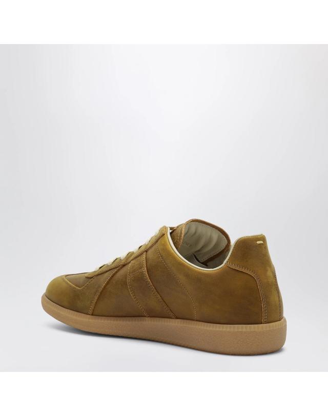 메종 마르지엘라 [해외직구][T56]메종마르지엘라 S57WS0517P7936 Beige 남성 스니커즈 로우탑 착용컷